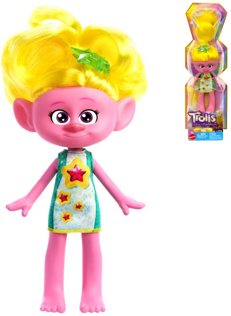 MATTEL Trollové (Trolls) postavička kloubová Viva panenka plast