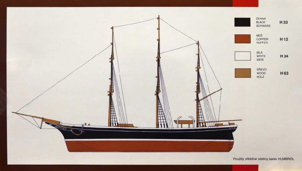 SMĚR Model loď Cutty Sark 1:180 (stavebnice lodě)