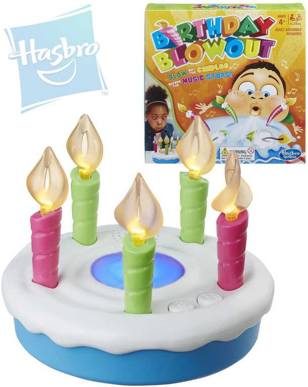 HASBRO Hra Birthday Blowout na baterie Světlo 