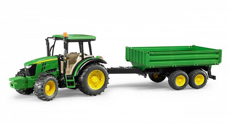 Farmer - Traktor John Deere se sklápěcím přívěsem