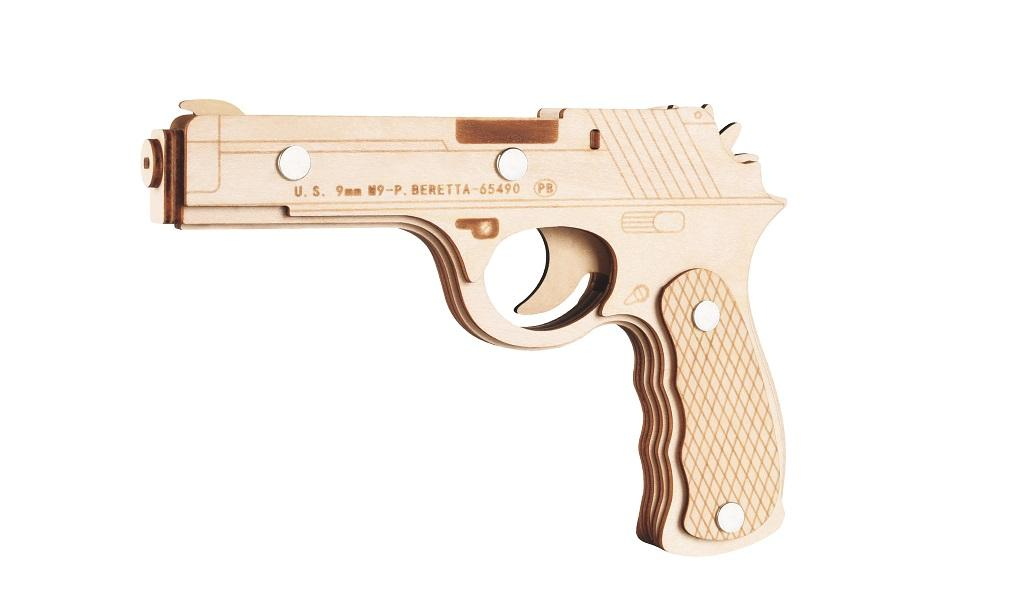 Woodcraft Dřevěné 3D puzzle Beretta M9