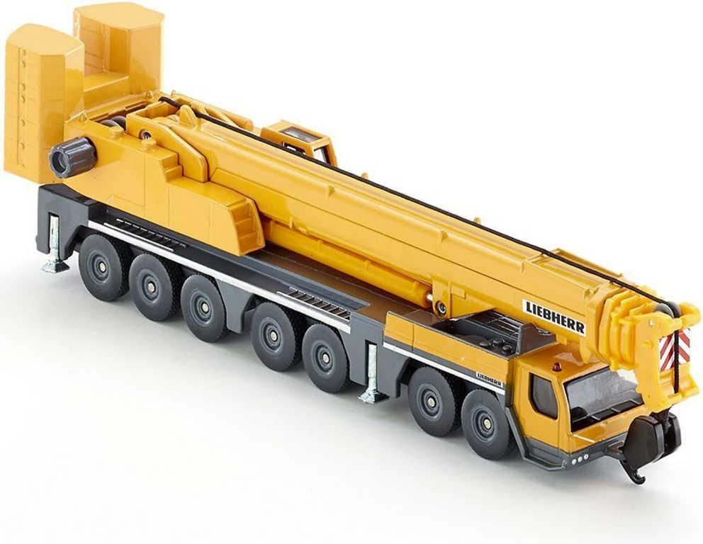 SIKU Těžký autojeřáb žlutý Liebherr 1:87 model kov 1886