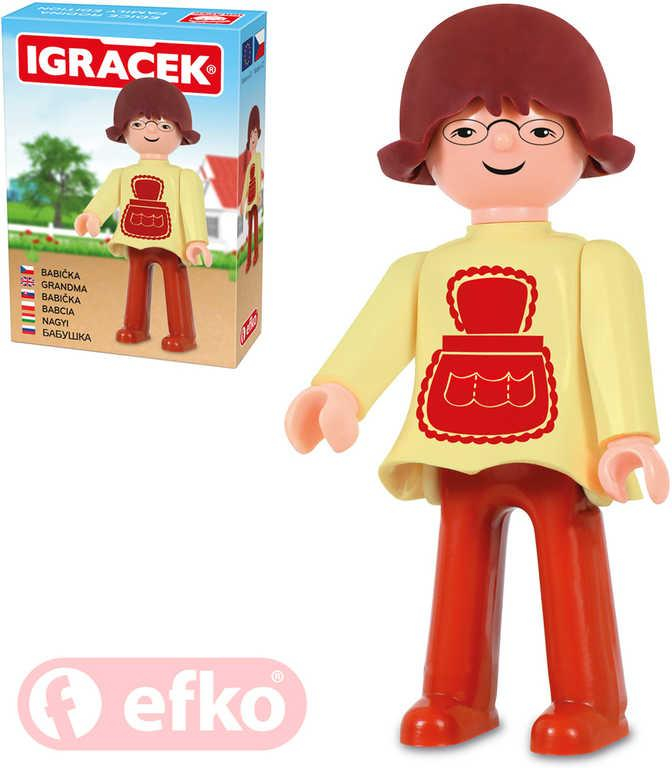 EFKO IGRÁČEK Babička figurka 7,5cm rodina v krabičce STAVEBNICE