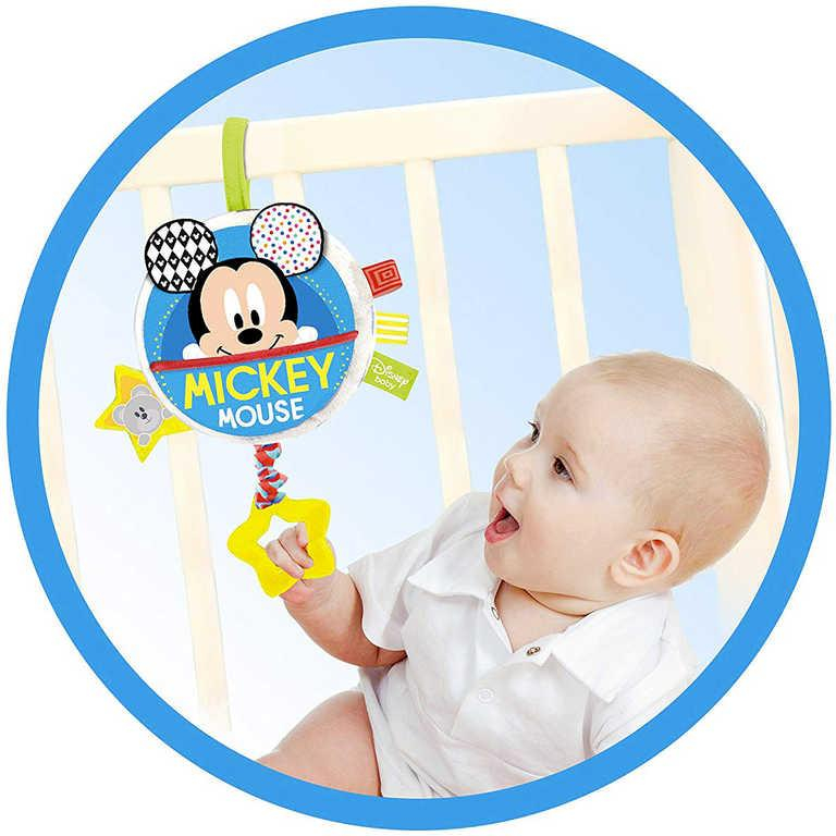 CLEMENTONI Baby chrastítko hudební skříňka natahovací Mickey Mouse