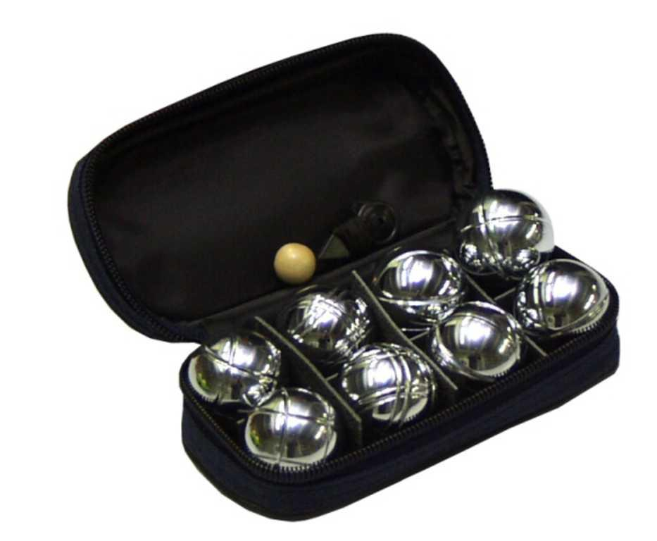 ACRA Petanque mini 8 koulí chromované koule * petangue sada