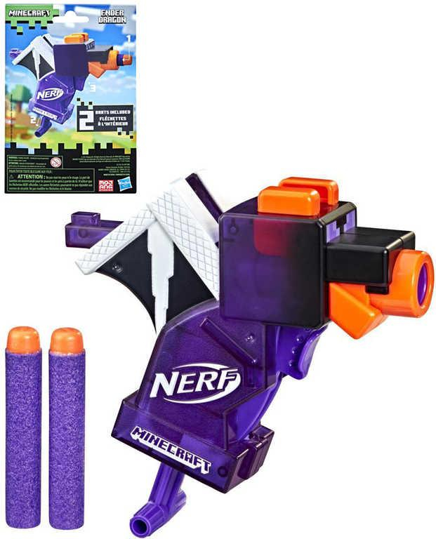 HASBRO NERF MicroShots Minecraft Ender Dragon set blaster + 2 šipky