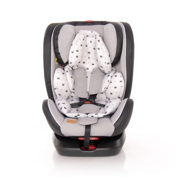 Autosedačka Lorelli NEBULA ISOFIX 0-36 KG GREY CROWNS