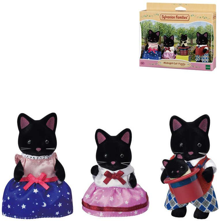 Sylvanian Families rodina půnočních kočiček set 4 figurky kočičí rodinka