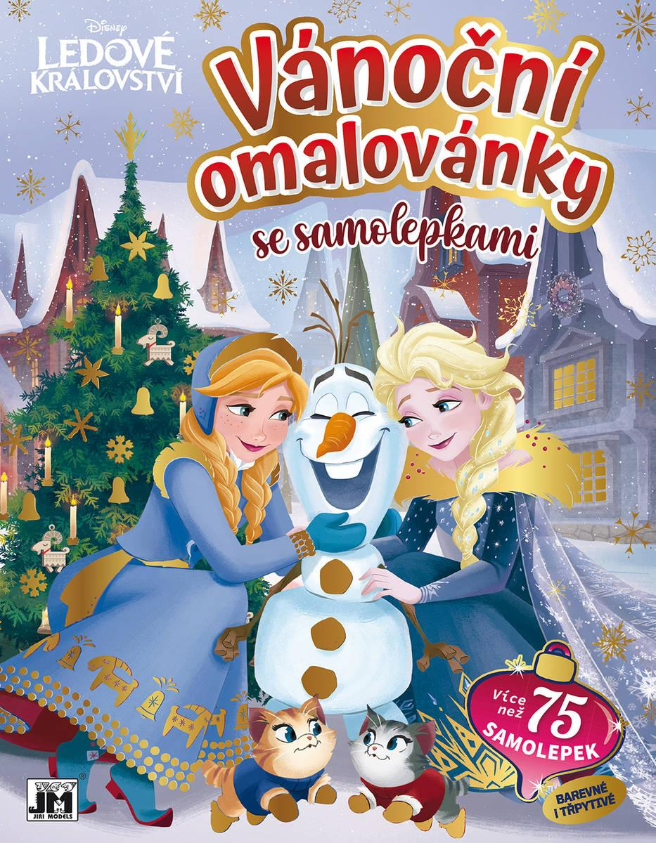 JIRI MODELS Vánoční omalovánky Ledové Království (Frozen) se samolepkami