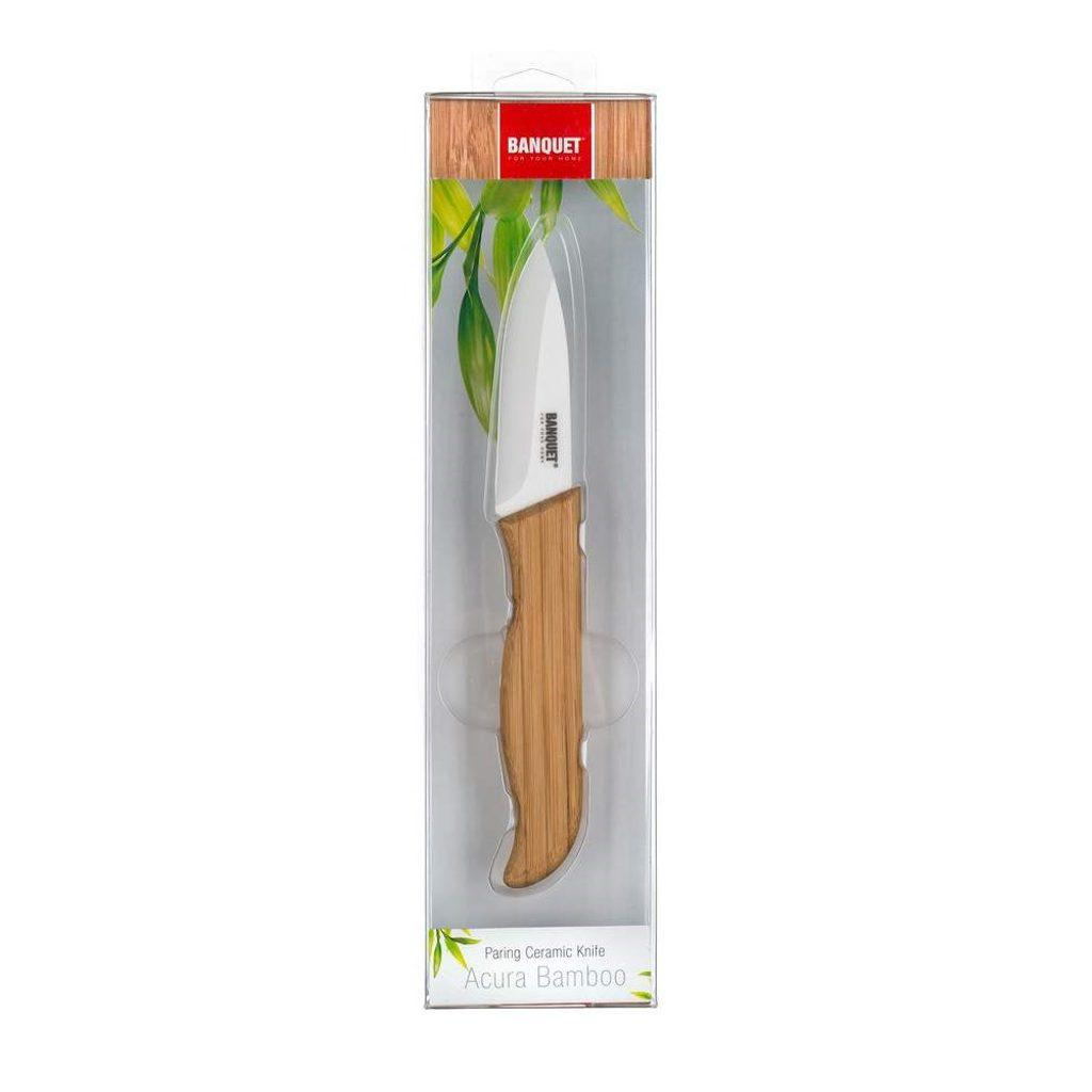 BANQUET Nůž praktický keramický ACURA BAMBOO 18 cm