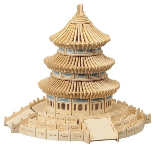 Woodcraft Dřevěné 3D puzzle Nebeský chrám