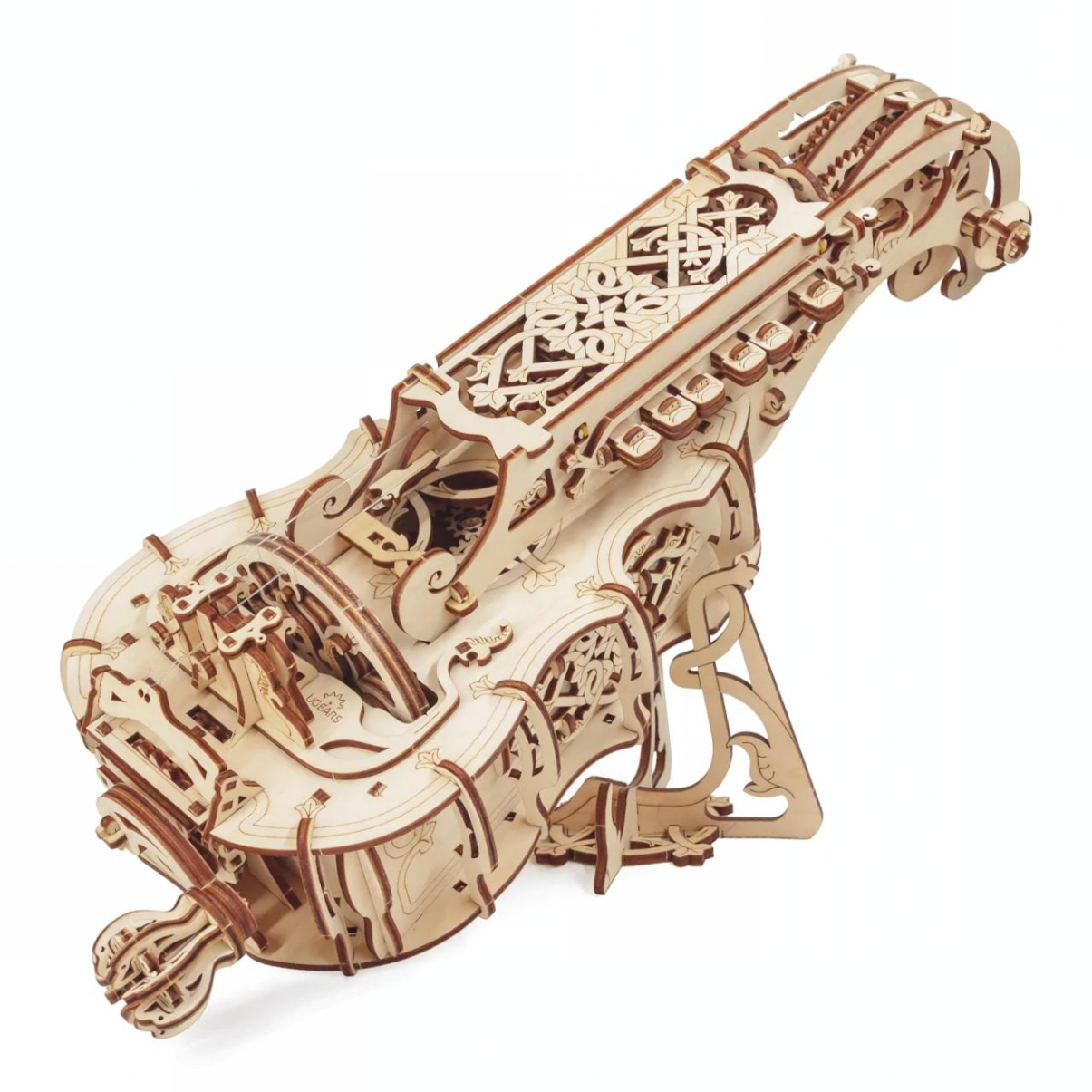 Ugears 3D dřevěné mechanické puzzle Niněra (Hurdy-Gurdy)