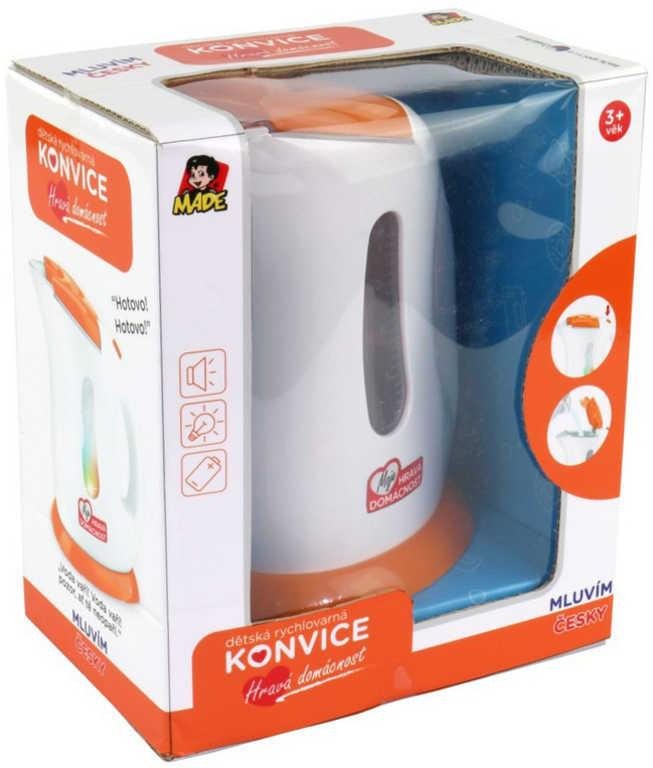 Konvice rychlovarná 18cm na vodu na baterie Světlo Zvuk CZ