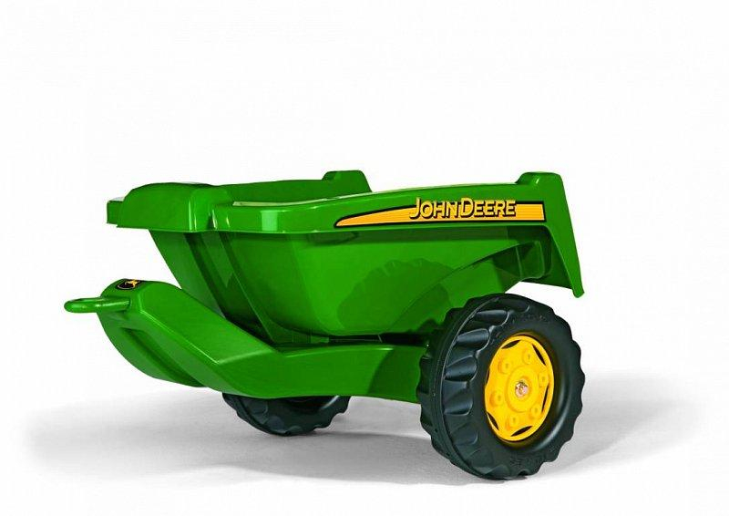 Vlečka za traktor John Deere malá zelená