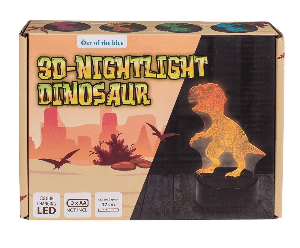 3D noční světlo, dinosaurus, cca 17 cm