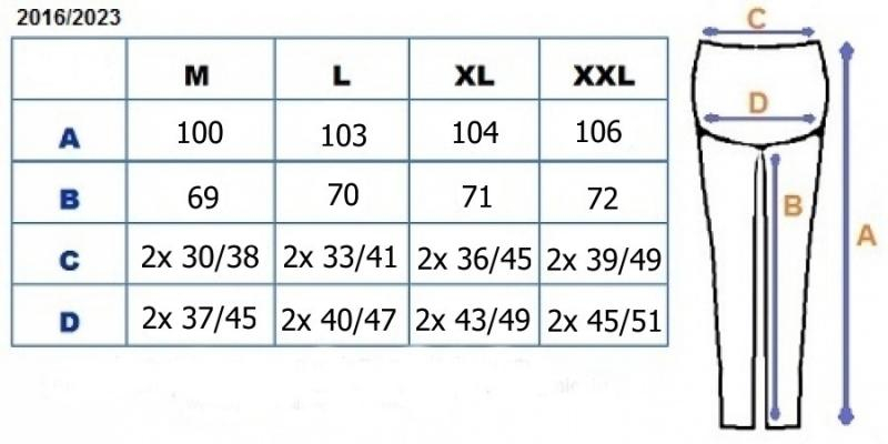 Těhotenské legíny - černé, vel. XXL - XXL (44)