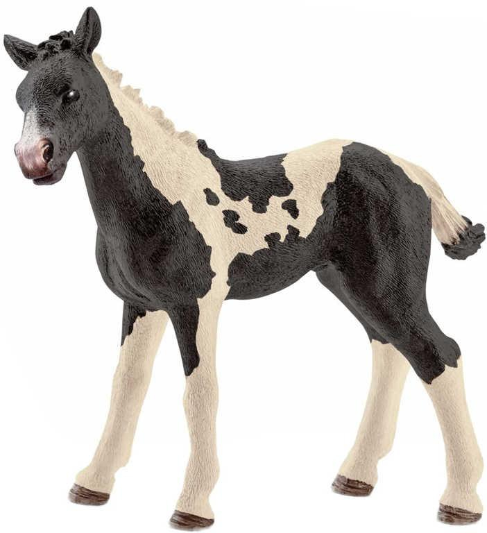 SCHLEICH Koník hříbě Pinto figurka kůň ručně malovaná