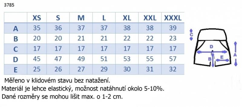 Těhotenské kraťasy s elastickým pásem - tm. modrá, vel. - modrá, vel. XXXL - XXXL (46)