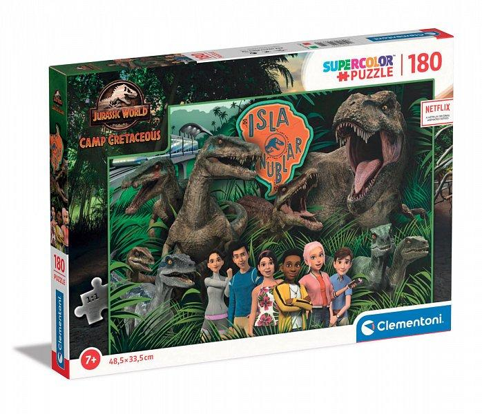 Puzzle 180 dílků - JW Camp Cretaceous - 2 - Isla Nublar