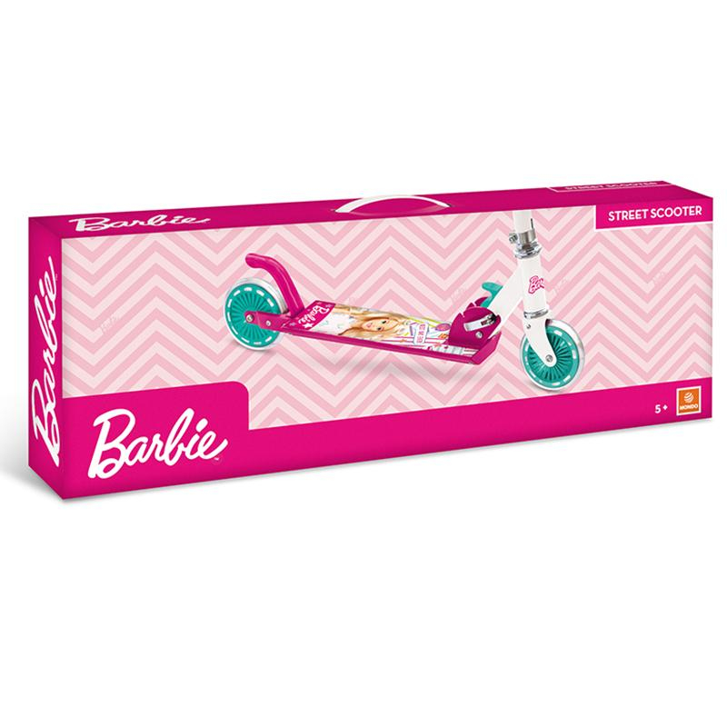 Skládací koloběžka Barbie kovová