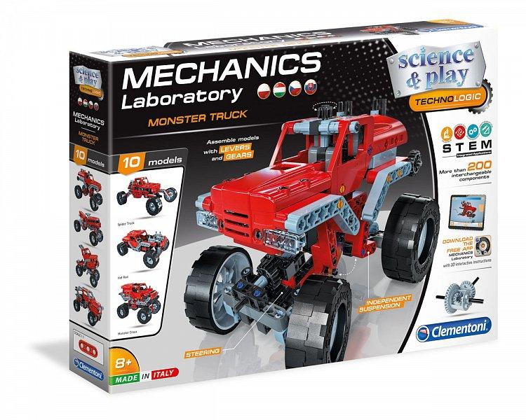 Mechanická laboratoř - Monster truck, 10 modelů, 200 dílků