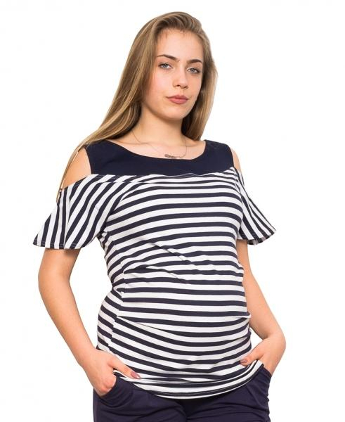 Těhotenské triko/halenka - Lila, vel. - XL - XL (42)