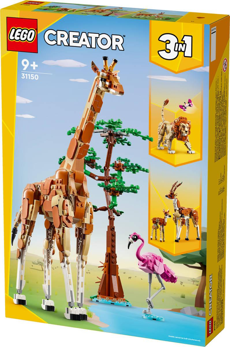 LEGO CREATOR Divoká zvířata ze safari 3v1 31150 STAVEBNICE