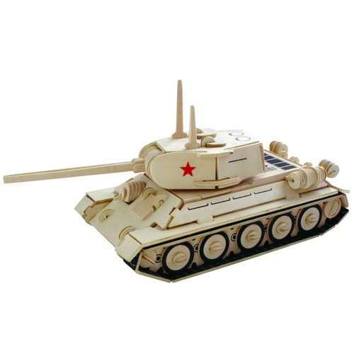 Woodcraft Dřevěné 3D puzzle tank T-34 P