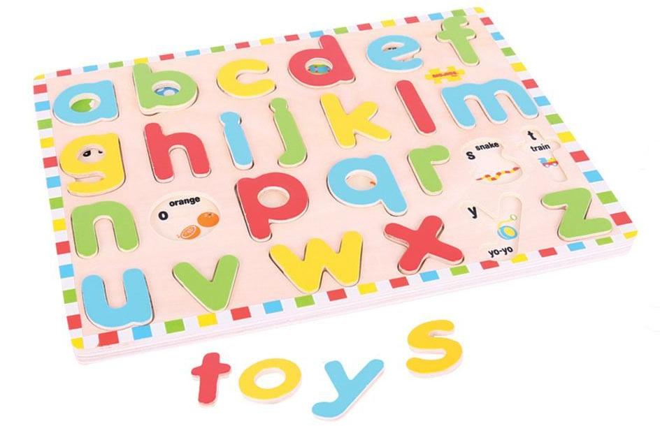 Bigjigs Toys Anglická malá abeceda s obrázky