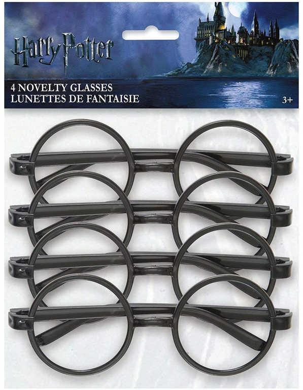 KARNEVAL Brýle Harry Potter set 4ks plast *KARNEVALOVÝ DOPLNĚK*