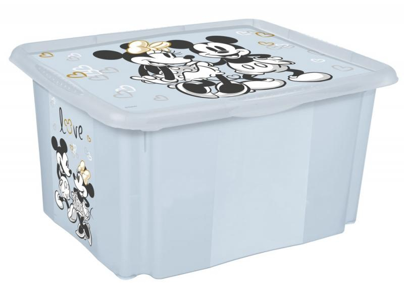 Box na hračky Mickey Mouse love 15 l, modrý