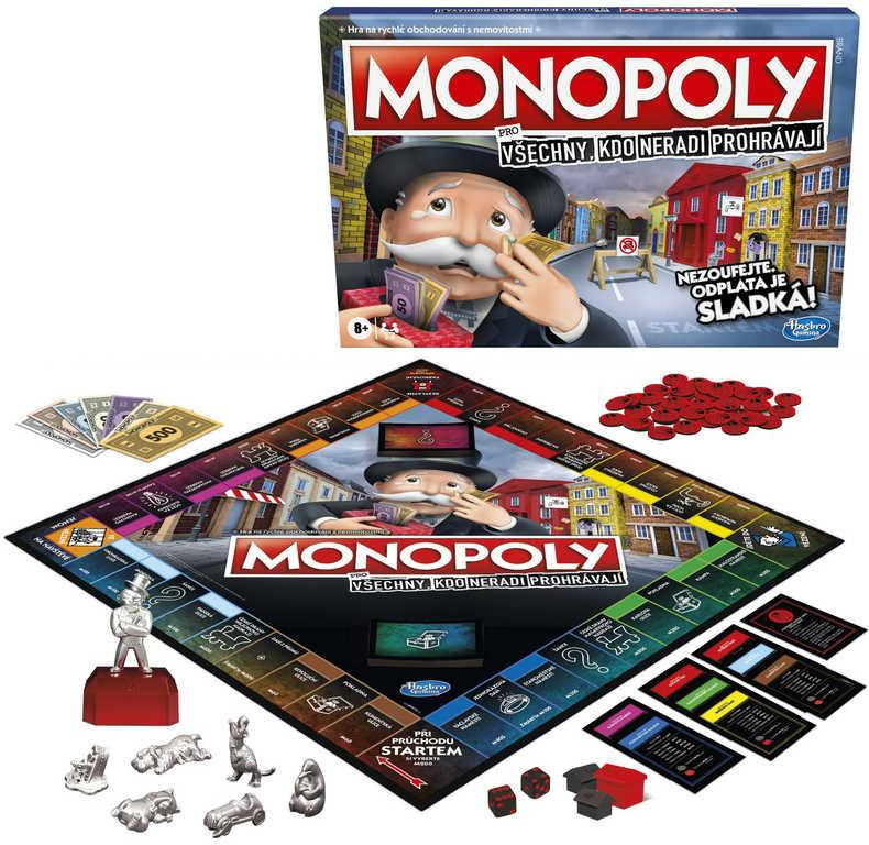 HASBRO Hra MONOPOLY Pro všechny, kdo neradi prohrávají 