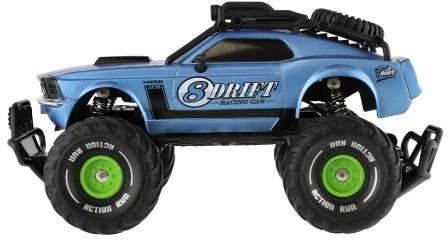 Auto RC plast 25cm OFF-ROAD 2,4GHz na baterie se světlem 2 barvy v krabici 36x19x20,5