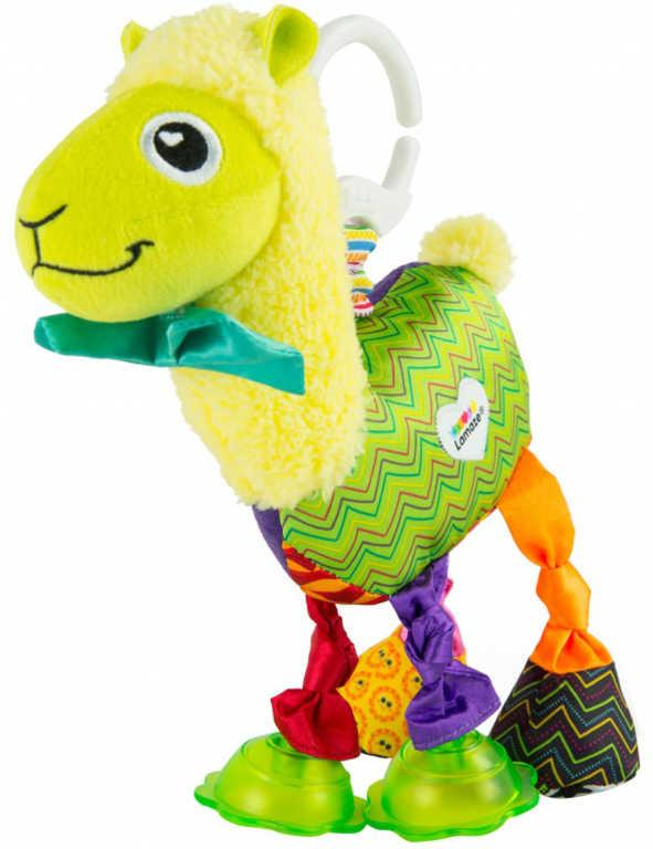 LAMAZE Baby lama Leonardo 22cm textilní závěsná hračka pro miminko