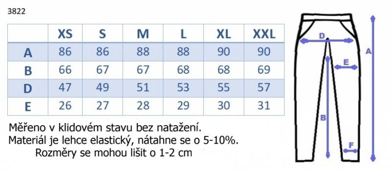 Těhotenské 3/4 kalhoty s odparátelným pásem - bílé, vel. XL - XL (42)