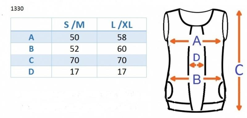 Vesta nejen pro těhotné - grafit - L/XL