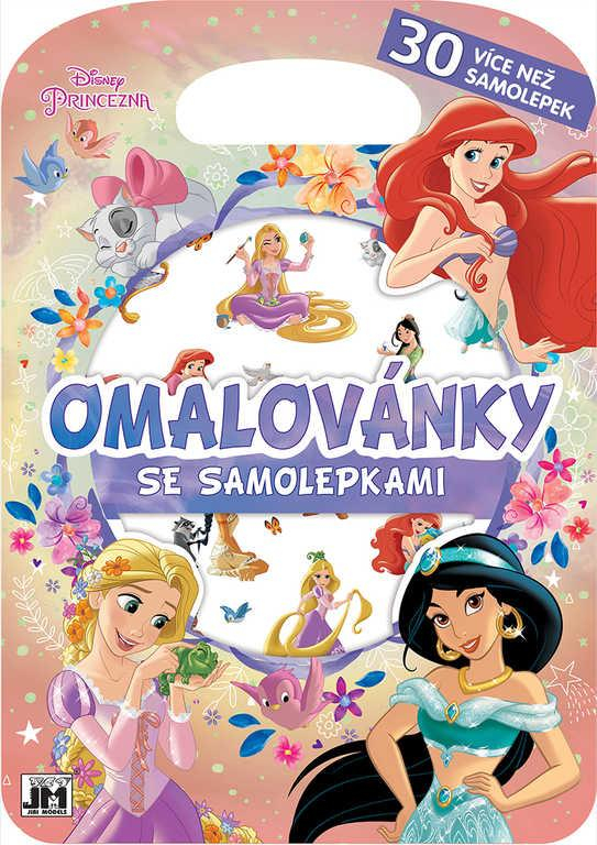 JIRI MODELS Omalovánky se samolepkami Princezny