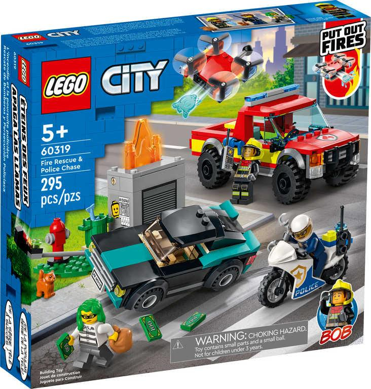 LEGO CITY Hasiči a policejní honička 60319 STAVEBNICE