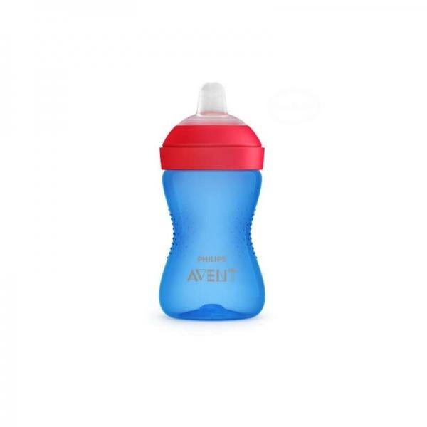 AVENT Netekoucí hrneček 300 ml, jemná hubička - modrá