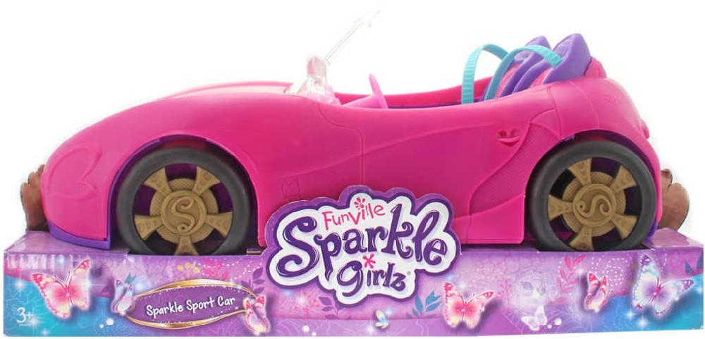 Sparkle Girlz auto závodní sportovní růžové plastový kabriolet