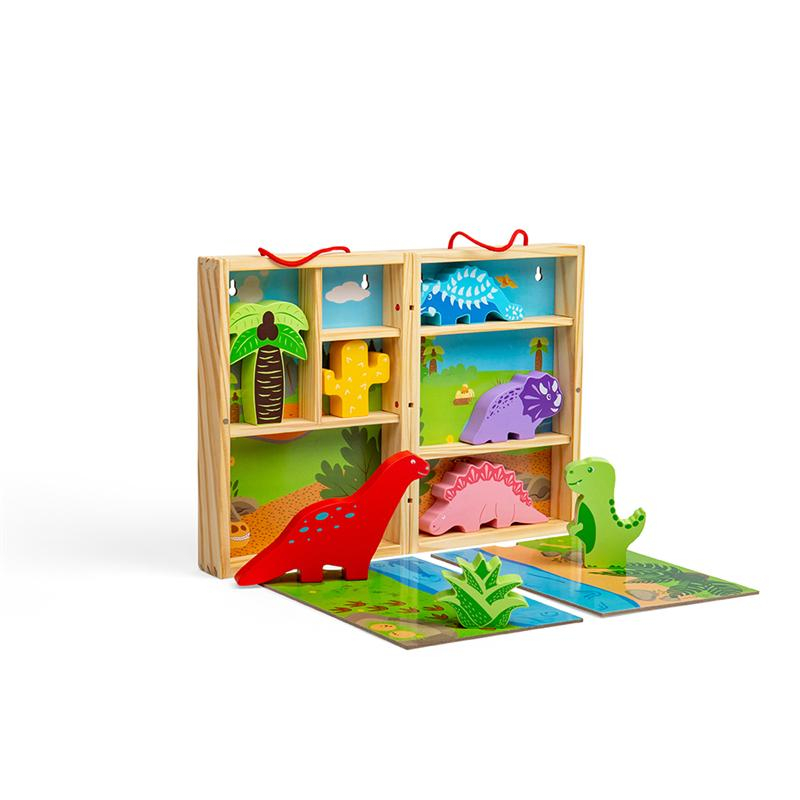 Bigjigs Toys Krabička na hraní dinosauři