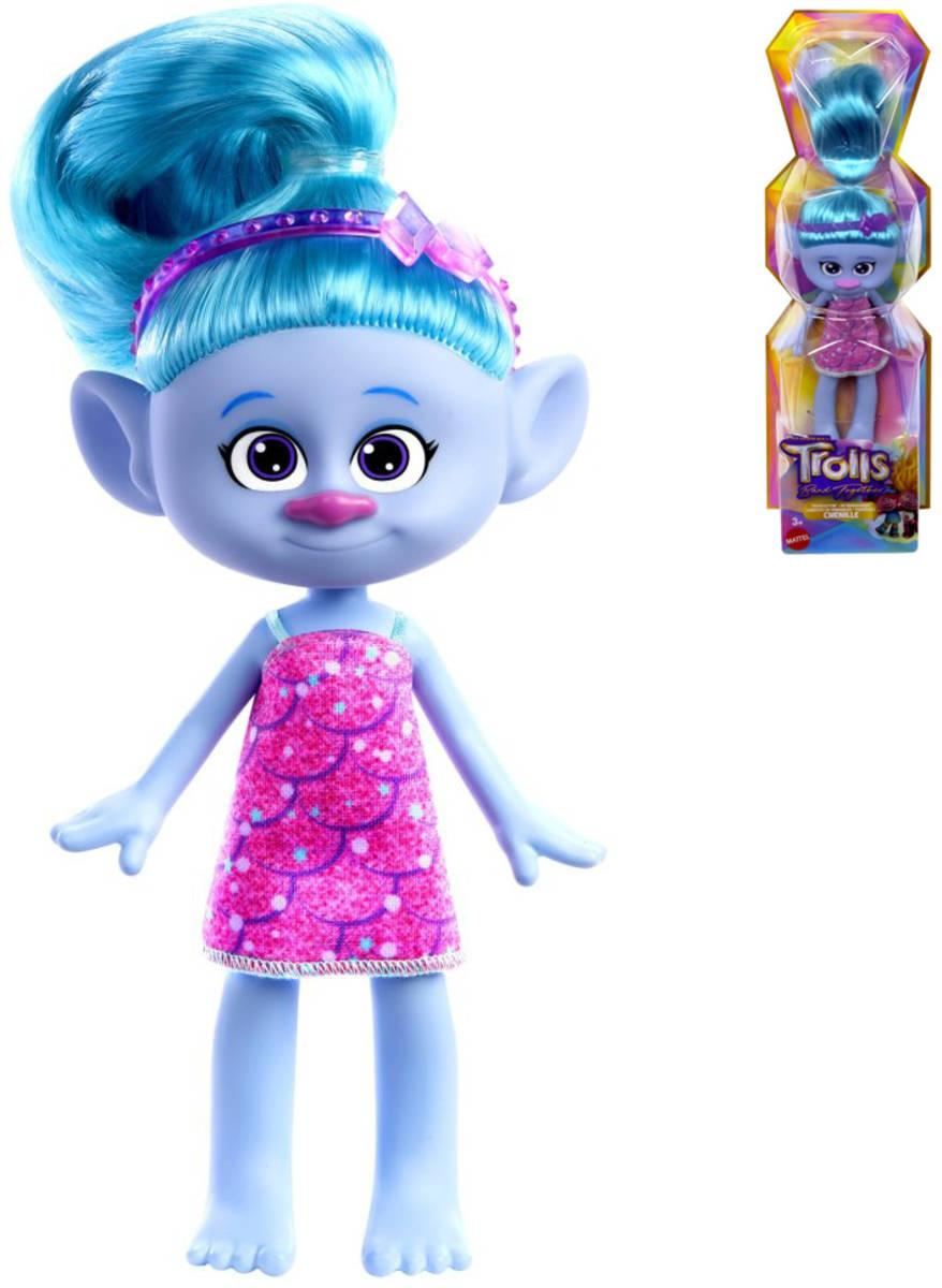 MATTEL Trollové (Trolls) postavička kloubová Chenille panenka plast