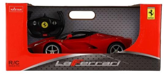 Auto RC Ferrari červené plast 32cm 2,4GHz na dálk. ovládání na baterie v krabici 43x1