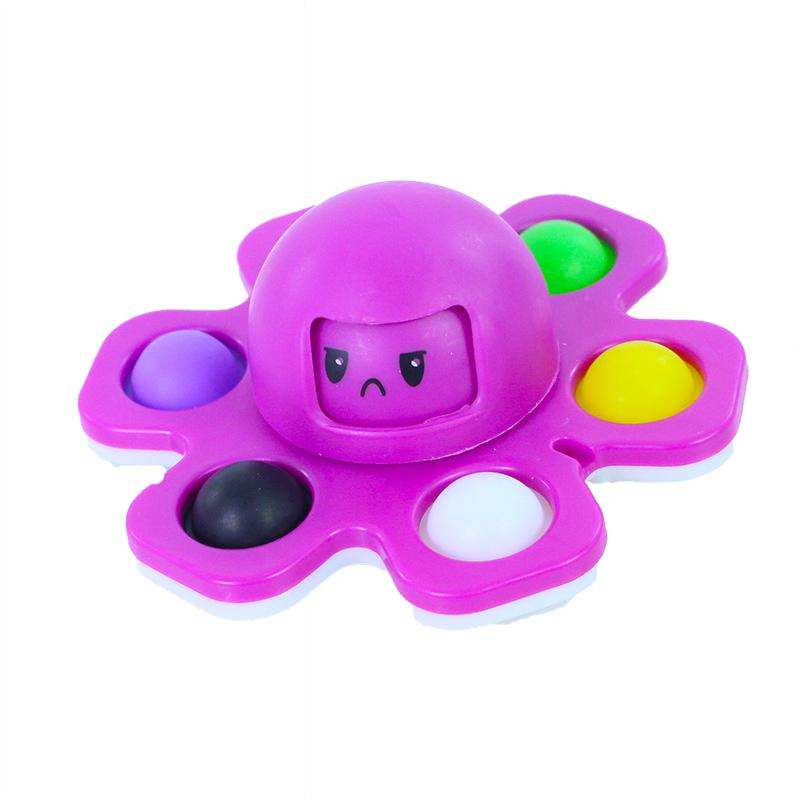 Pop it spinner chobotnice s měnící tváří