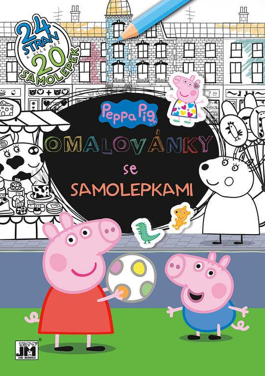 JIRI MODELS Omalovánky A4+ samolepky Peppa Pig