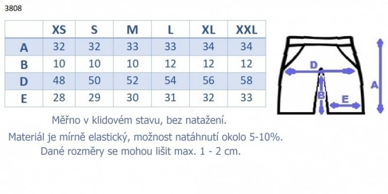 Těhotenské,bavlněné kraťasy s odpáratelným pásem - černé, vel. L - L (40)