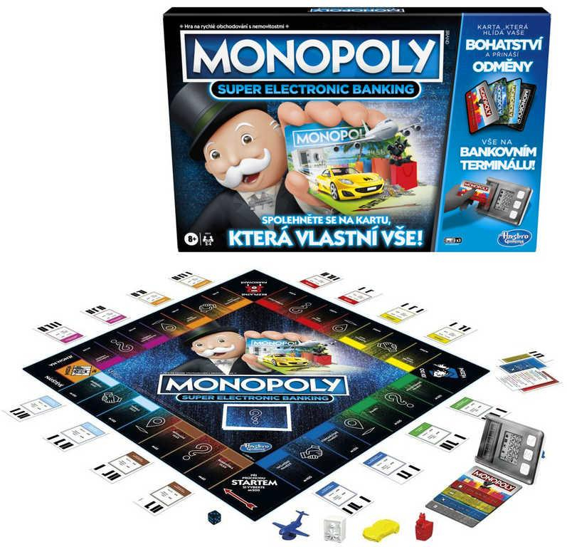 HASBRO Hra MONOPOLY Super elektronické bankovnictví na baterie CZ verze