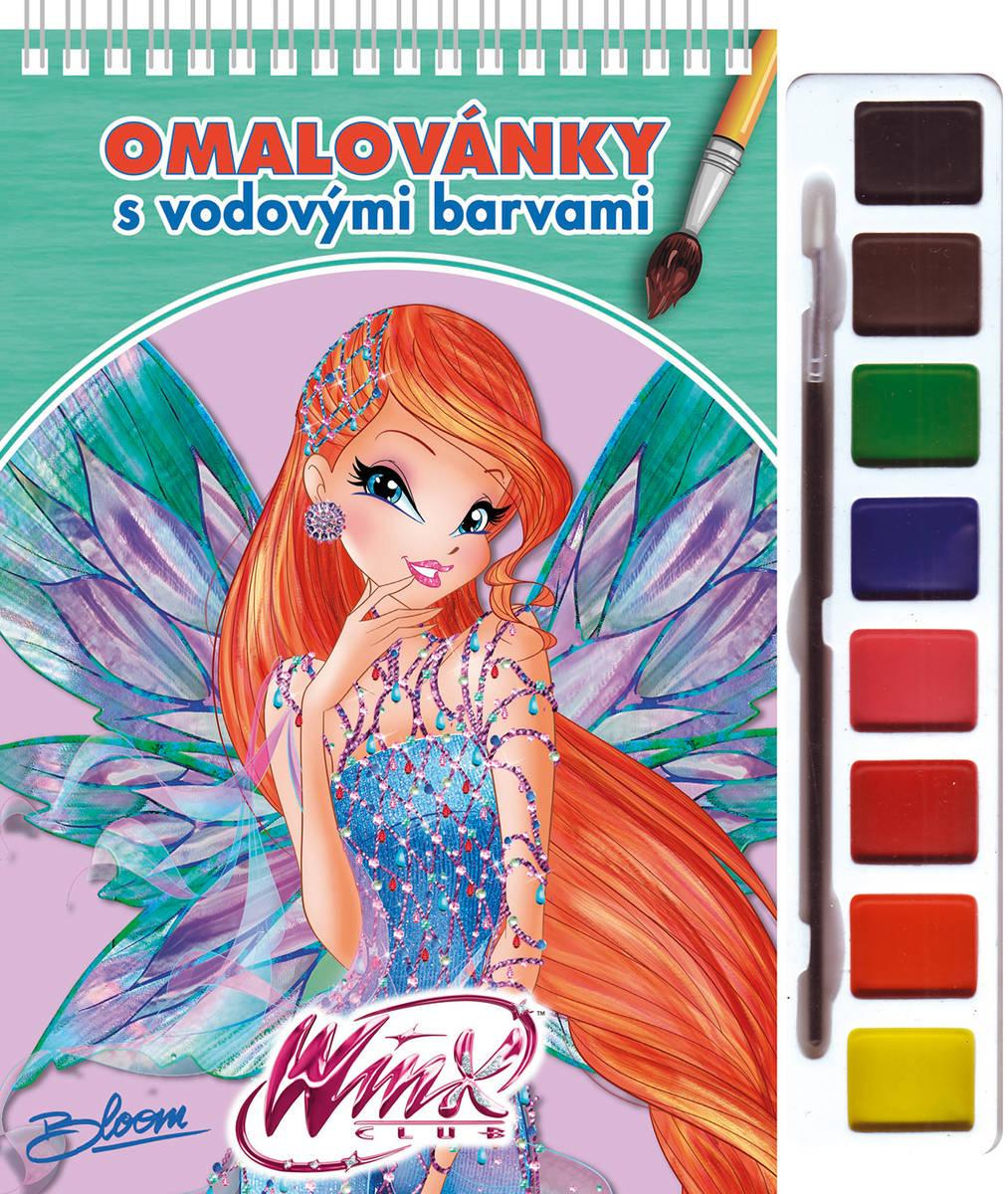 AKIM Omalovánky set s barvami a štětcem WinX Club