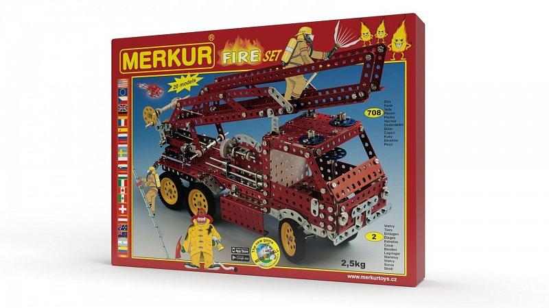 Merkur Fire Set, 740 dílů, 20 modelů