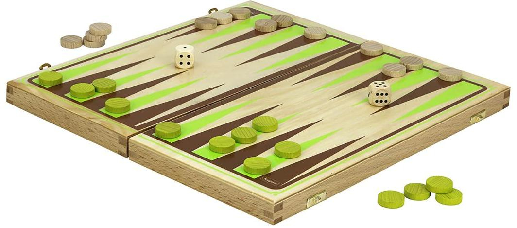 Jeujura Backgammon v dřevěném skládacím boxu